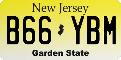 NJ license plate B66YBM