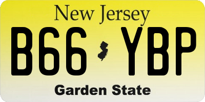 NJ license plate B66YBP
