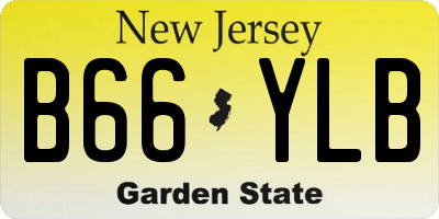 NJ license plate B66YLB