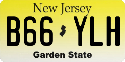 NJ license plate B66YLH