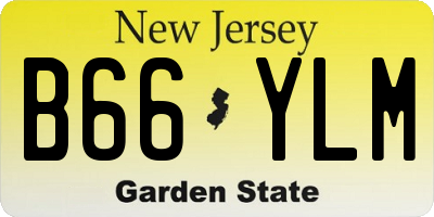 NJ license plate B66YLM