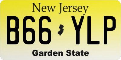 NJ license plate B66YLP