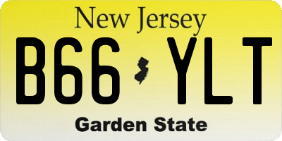 NJ license plate B66YLT