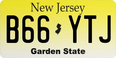 NJ license plate B66YTJ