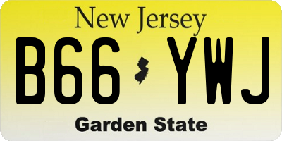 NJ license plate B66YWJ