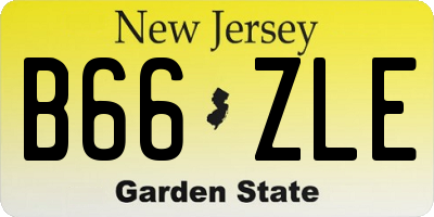 NJ license plate B66ZLE