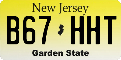 NJ license plate B67HHT