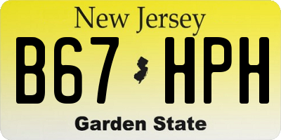 NJ license plate B67HPH