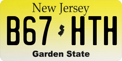 NJ license plate B67HTH