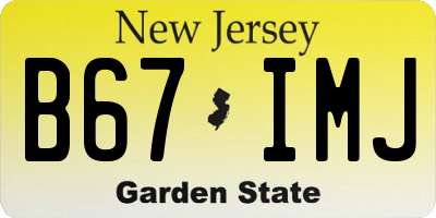 NJ license plate B67IMJ