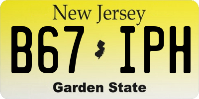 NJ license plate B67IPH