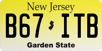 NJ license plate B67ITB