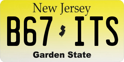NJ license plate B67ITS