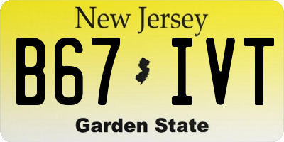 NJ license plate B67IVT