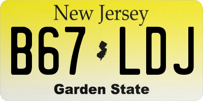 NJ license plate B67LDJ