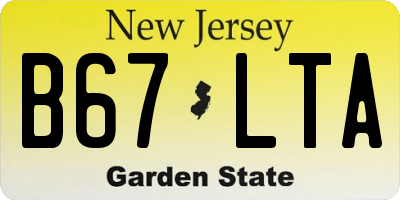 NJ license plate B67LTA