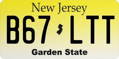 NJ license plate B67LTT