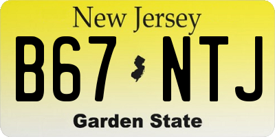 NJ license plate B67NTJ