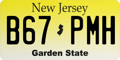 NJ license plate B67PMH