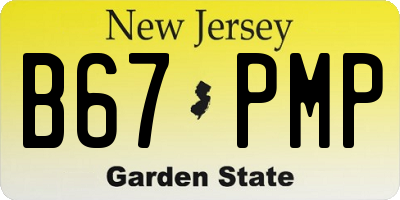NJ license plate B67PMP