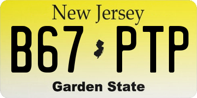 NJ license plate B67PTP