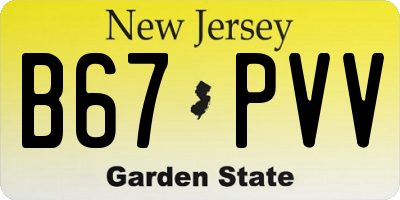 NJ license plate B67PVV