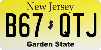 NJ license plate B67QTJ