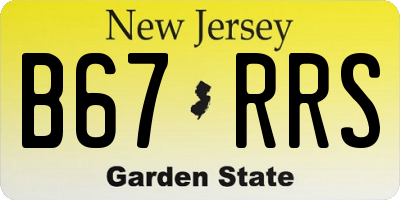 NJ license plate B67RRS