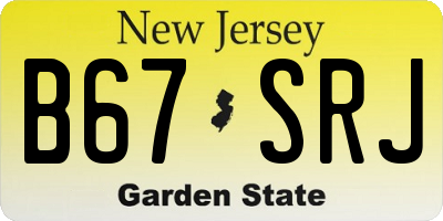 NJ license plate B67SRJ