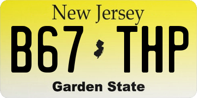 NJ license plate B67THP