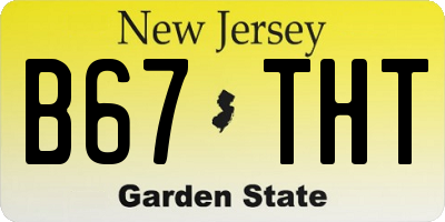 NJ license plate B67THT