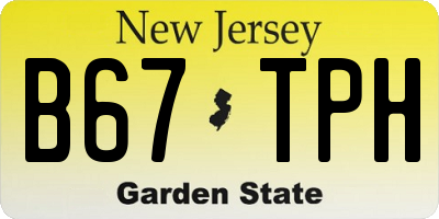 NJ license plate B67TPH
