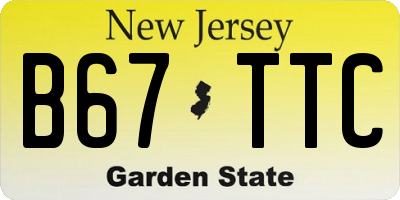 NJ license plate B67TTC