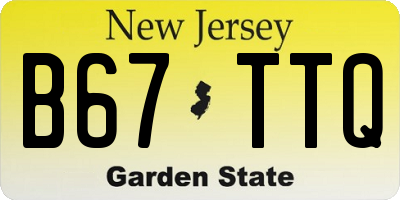 NJ license plate B67TTQ