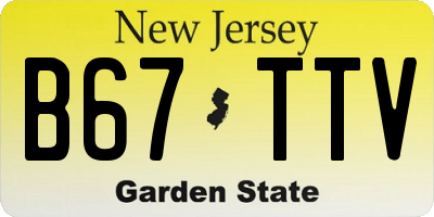 NJ license plate B67TTV