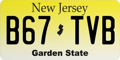 NJ license plate B67TVB