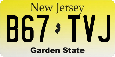 NJ license plate B67TVJ