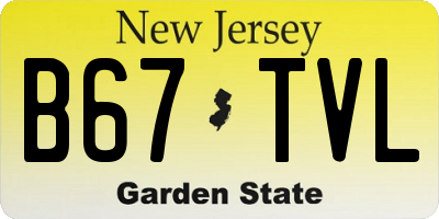 NJ license plate B67TVL