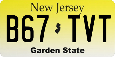 NJ license plate B67TVT