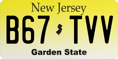 NJ license plate B67TVV