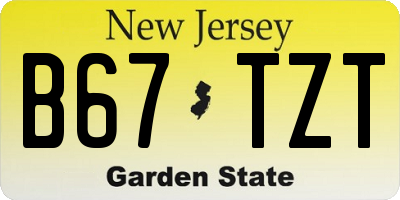 NJ license plate B67TZT