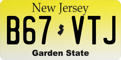 NJ license plate B67VTJ
