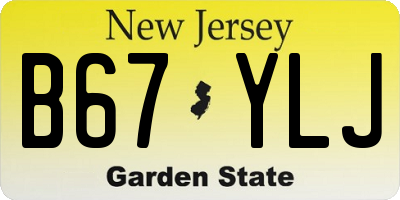 NJ license plate B67YLJ