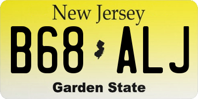 NJ license plate B68ALJ