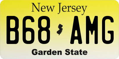 NJ license plate B68AMG
