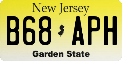 NJ license plate B68APH