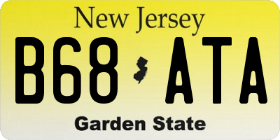 NJ license plate B68ATA