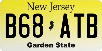 NJ license plate B68ATB