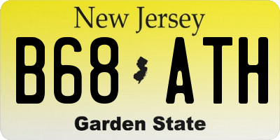 NJ license plate B68ATH