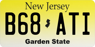 NJ license plate B68ATI